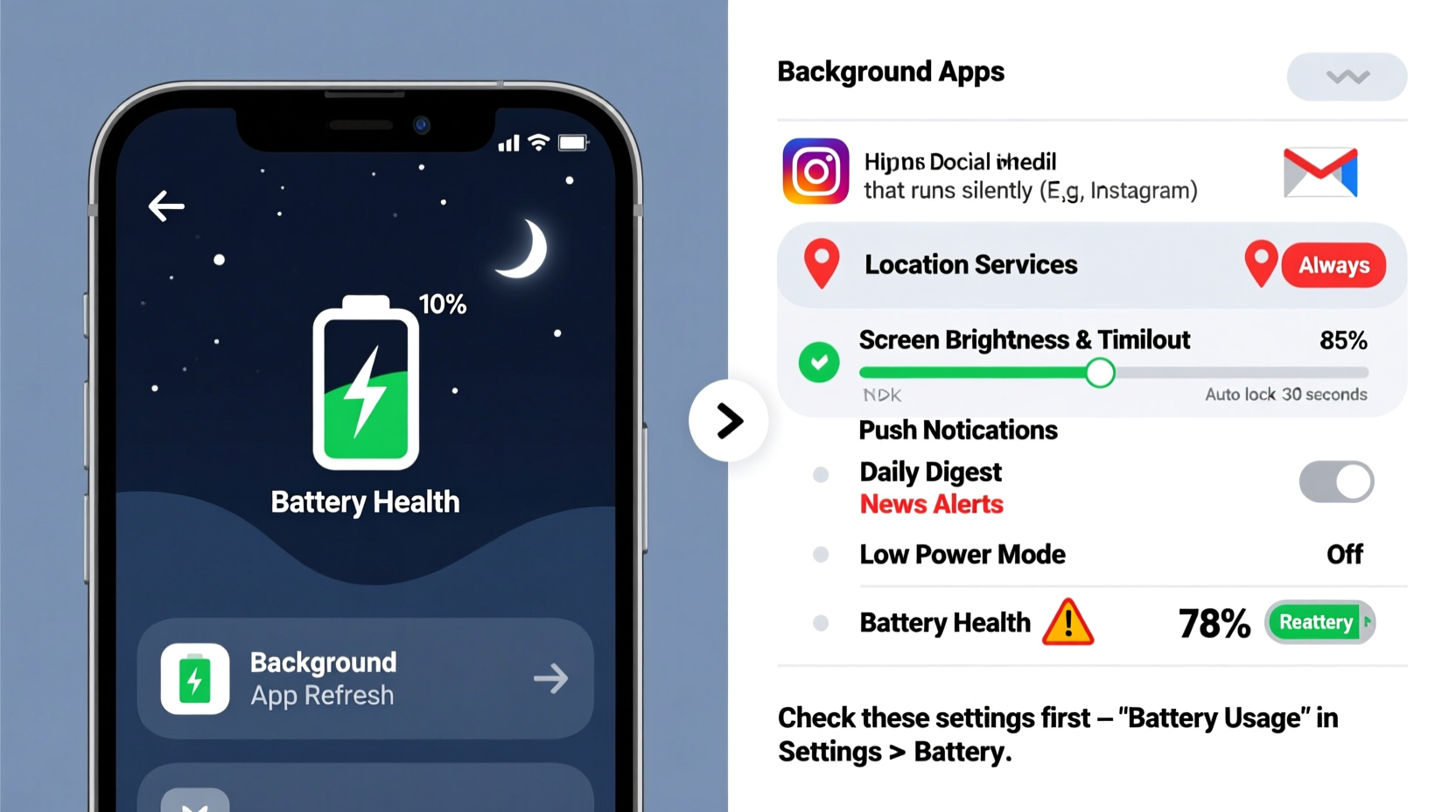 Why Does My Phone Battery Drain So Fast Overnight And What Settings To ...