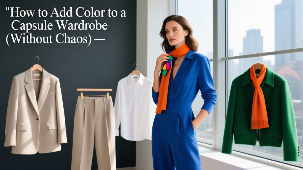 How to Add Color to a Capsule Wardrobe (Without Chaos)