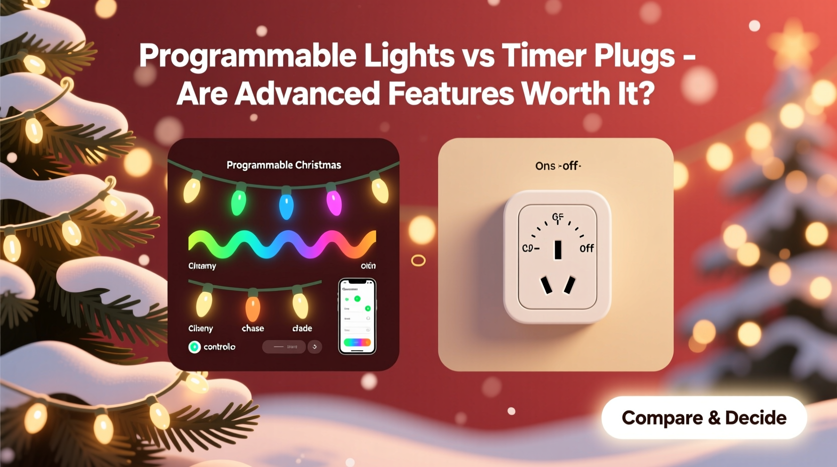 programmable christmas lights vs timer plugs are advanced features worth it