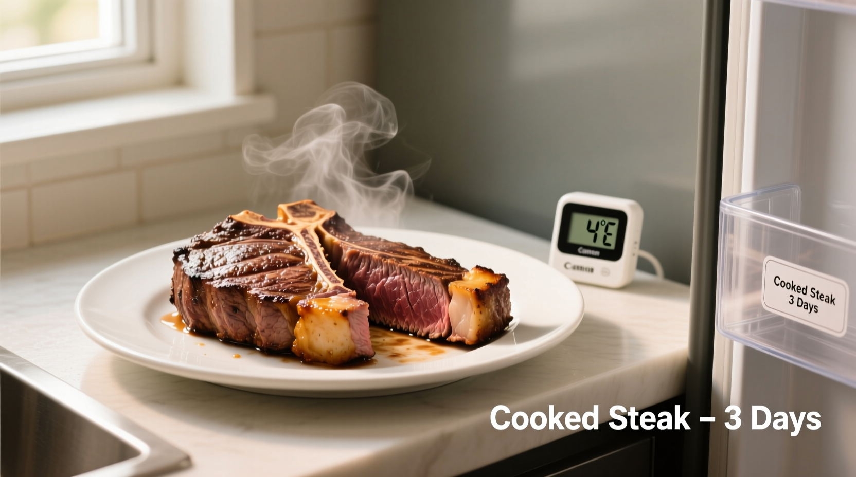 how long does cooked steak last in the refrigerator
