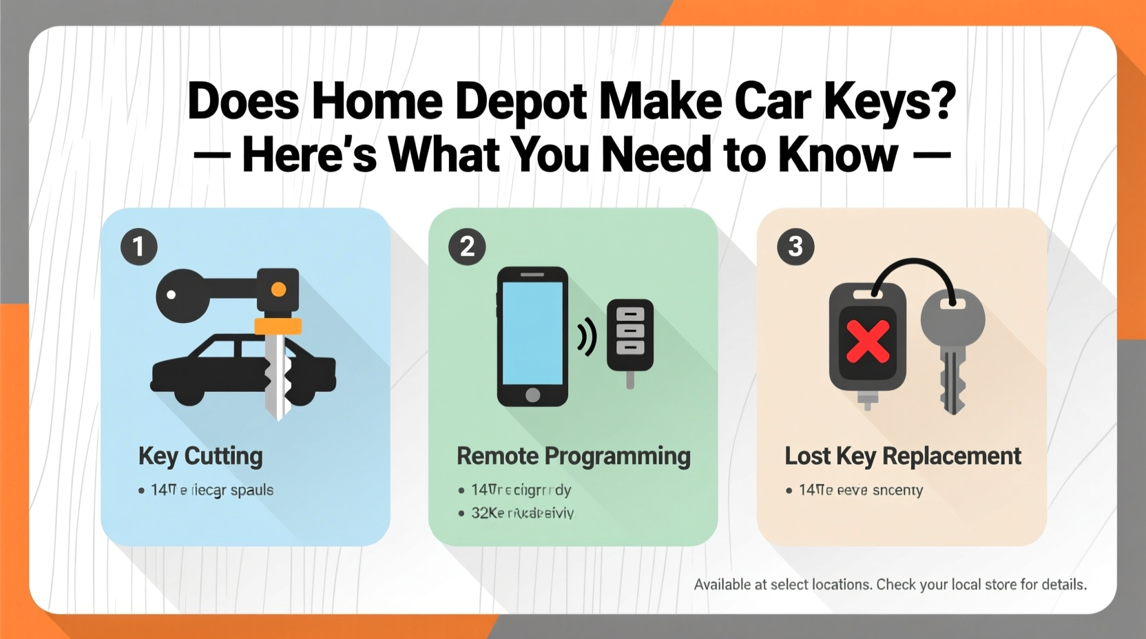 does home depot make car keys
