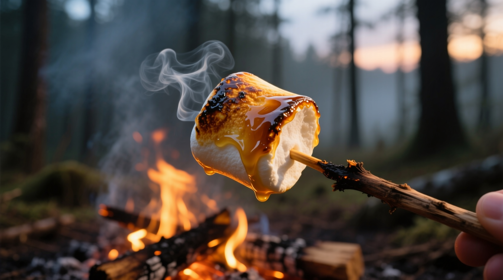 roast the perfect marshmallow with this handy graphic