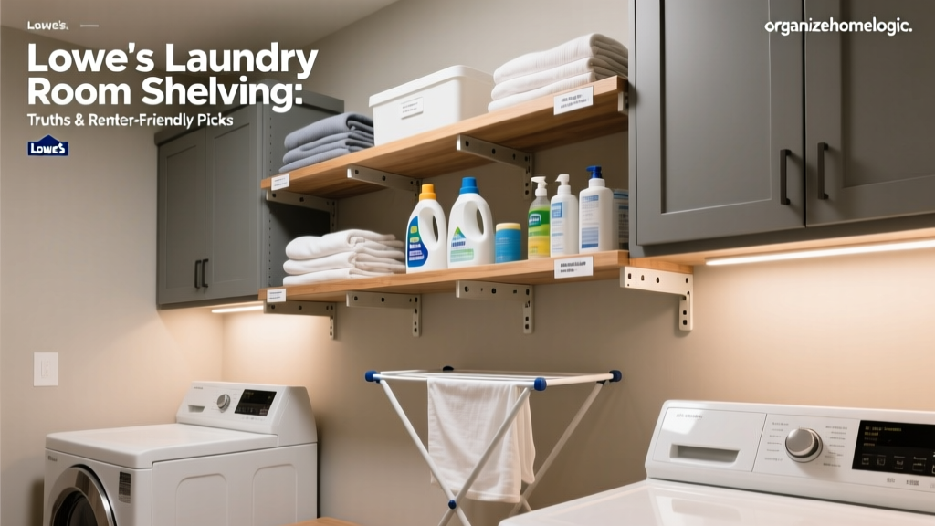 Lowe's Laundry Room Shelving: Truths & Renter-Friendly Picks