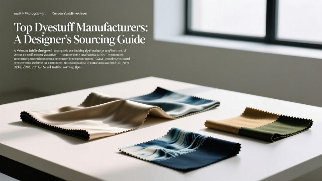 Top Dyestuff Manufacturers: A Designer’s Sourcing Guide