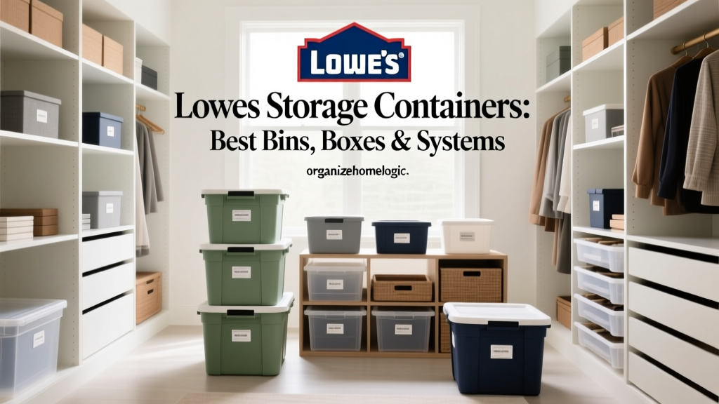 Lowes Storage Containers: Best Bins, Boxes & Systems