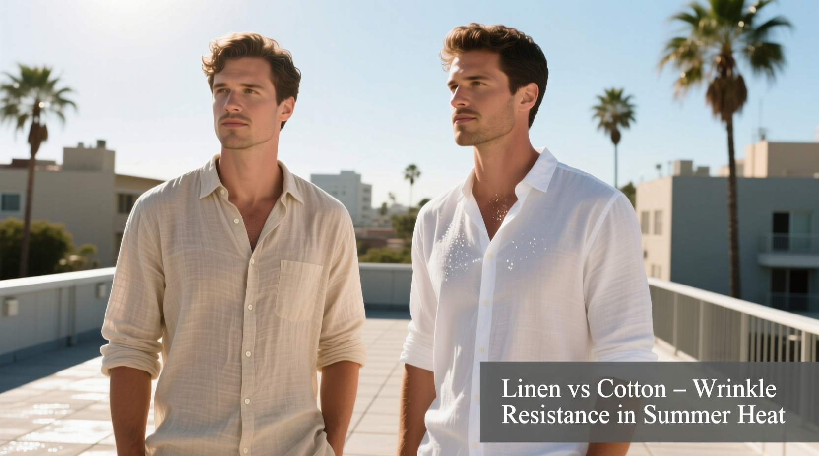 linen shirts vs cotton which wrinkles less during summer heat