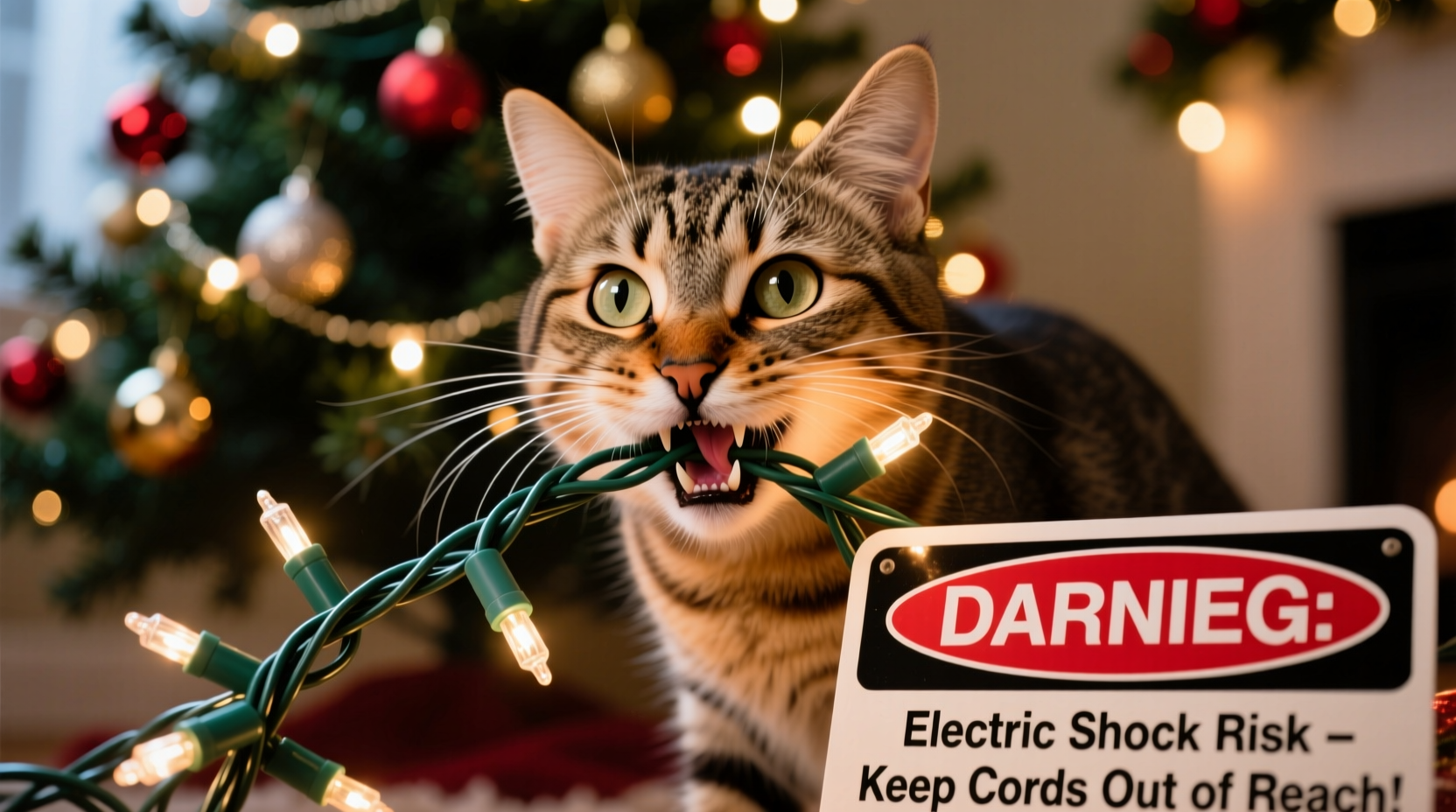 why does my cat chew christmas light cords dangers and prevention hacks