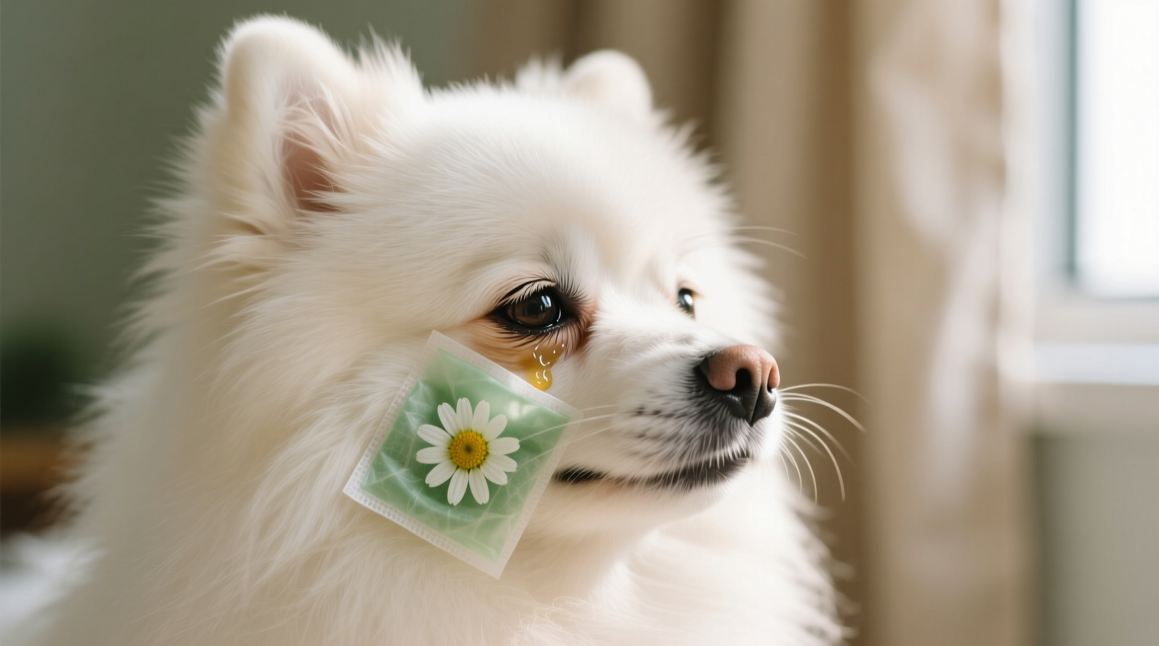 chamomile compresses for dog tear stains