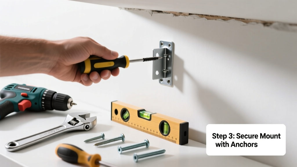 How to Fix a Loose Mount on Walls or Ceilings