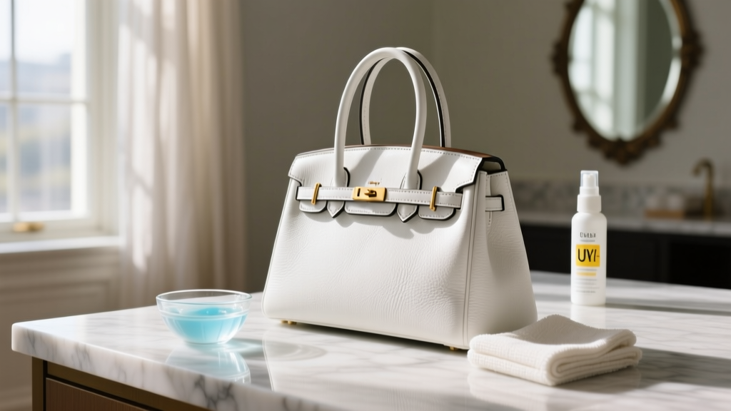How to Clean a White Leather Handbag Without Yellowing