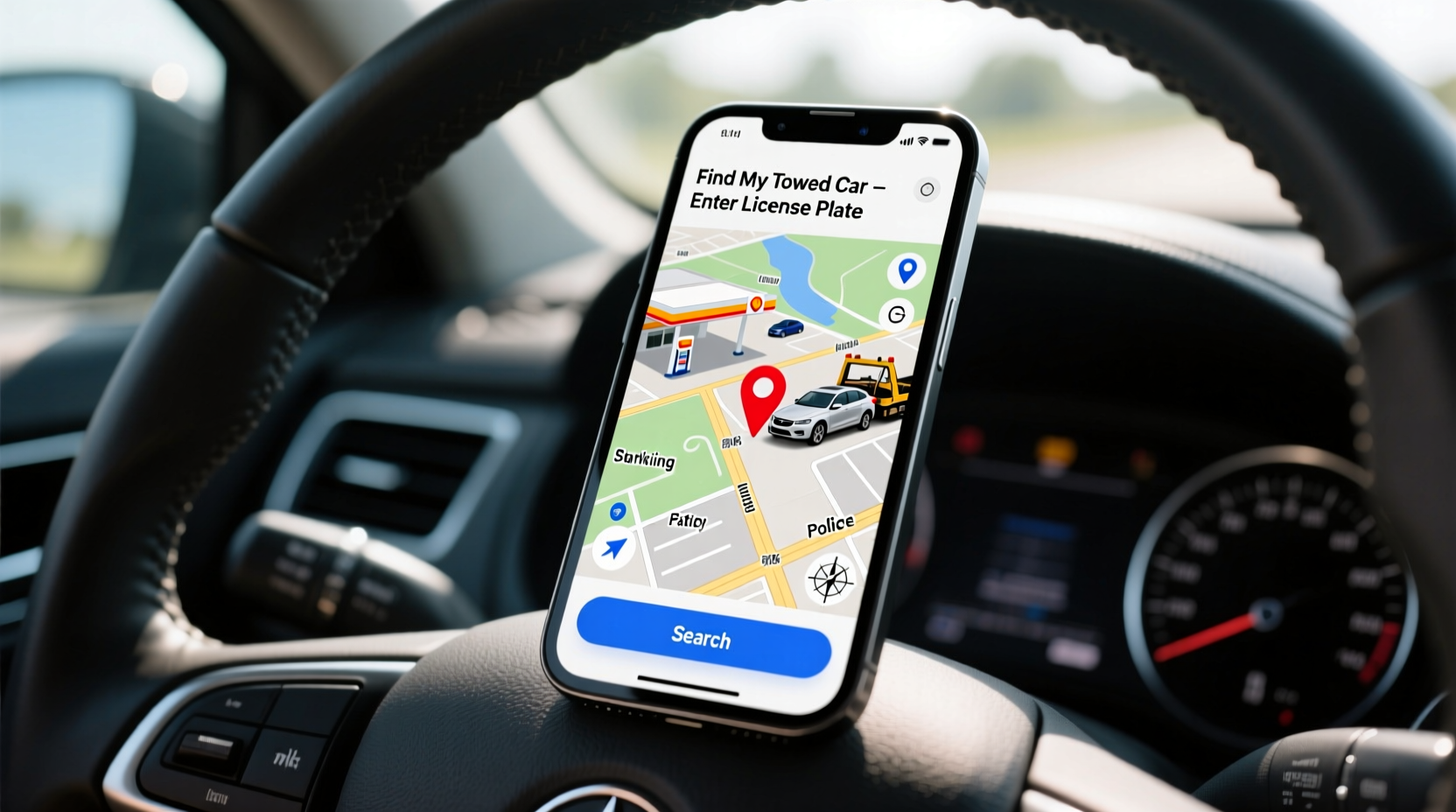 how to find out where your car was towed to