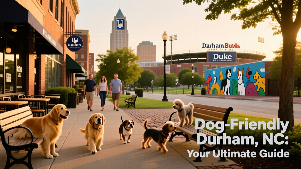 A skyline view of downtown Durham, NC