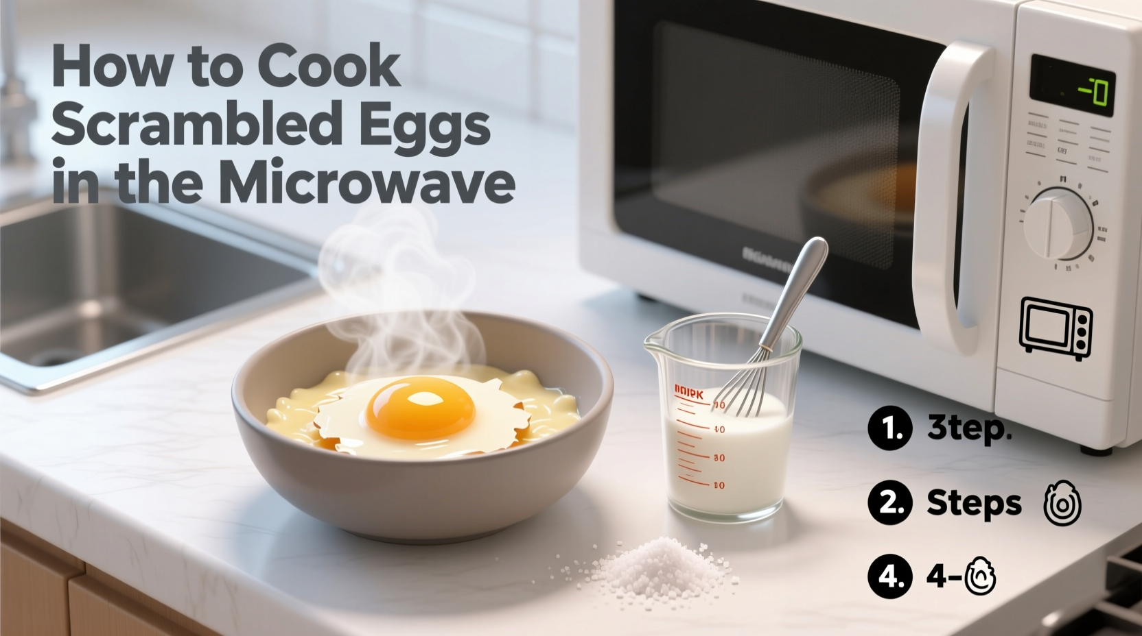 how to cook scrambled eggs in the microwave