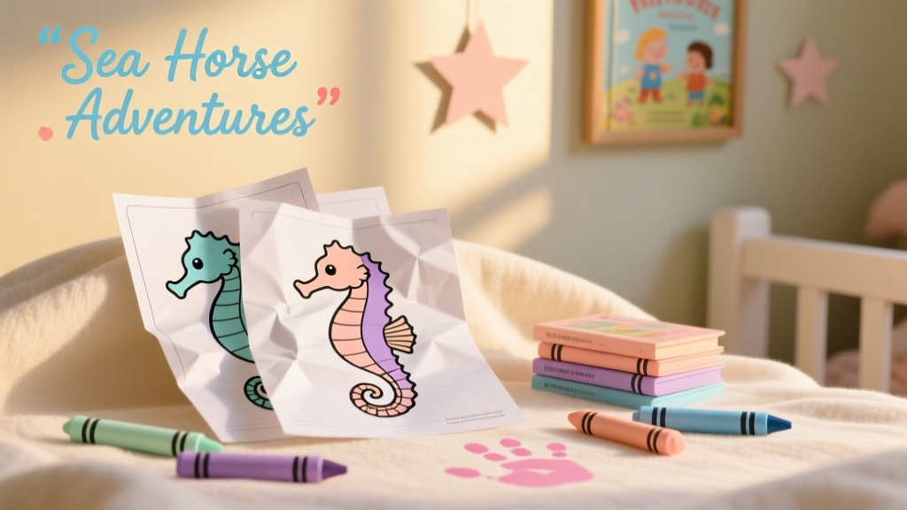 Sea Horse Coloring Pages for Your Little Ones: Developmental Benefits, Safety Tips, and Age-Appropriate Activities