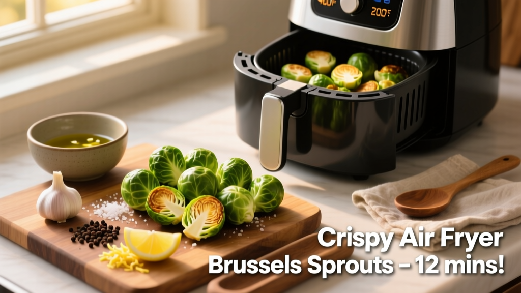 Crispy Air Fryer Brussels Sprouts in 15 Minutes