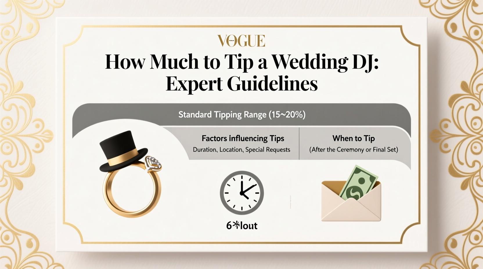 how much to tip wedding dj