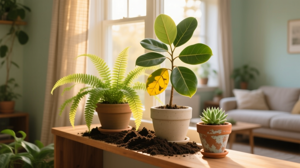 Garden Soil for Indoor Plants? Why It Worsens Yellow Leaves