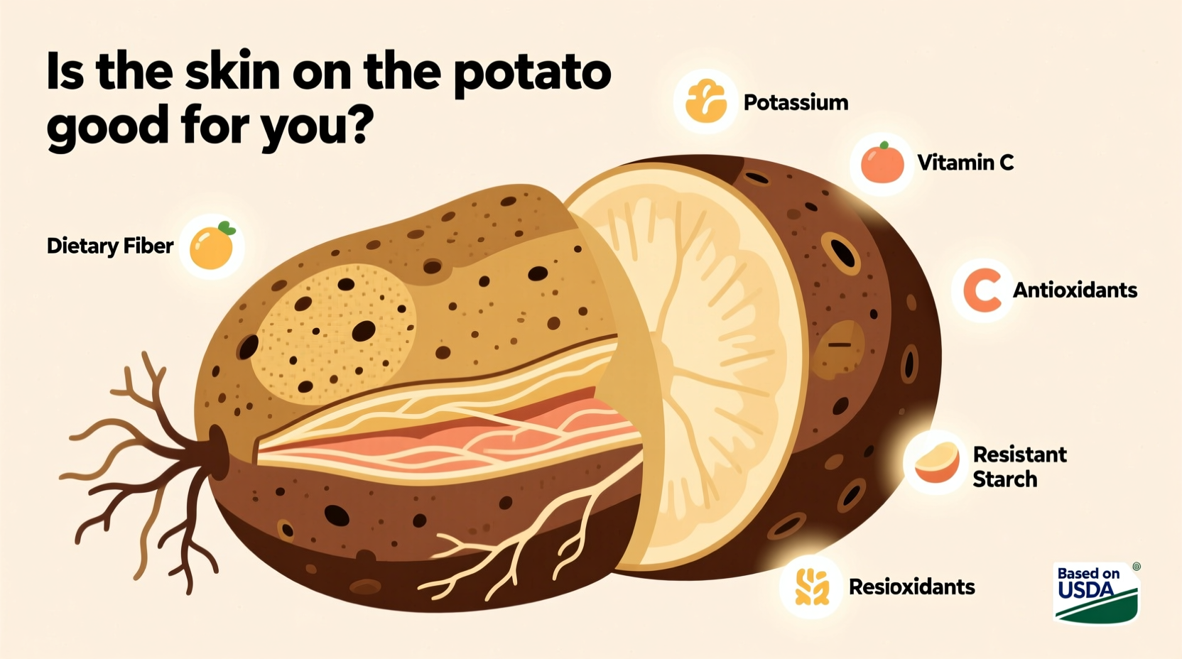 is the skin on the potato good for you