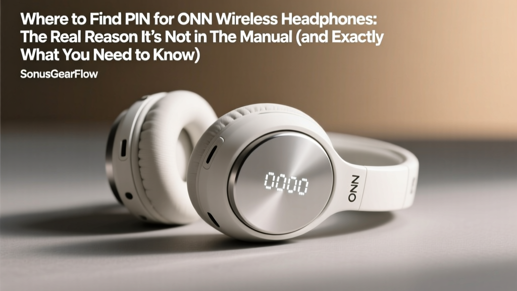 ONN Wireless Headphones PIN: Default Code & Fixes