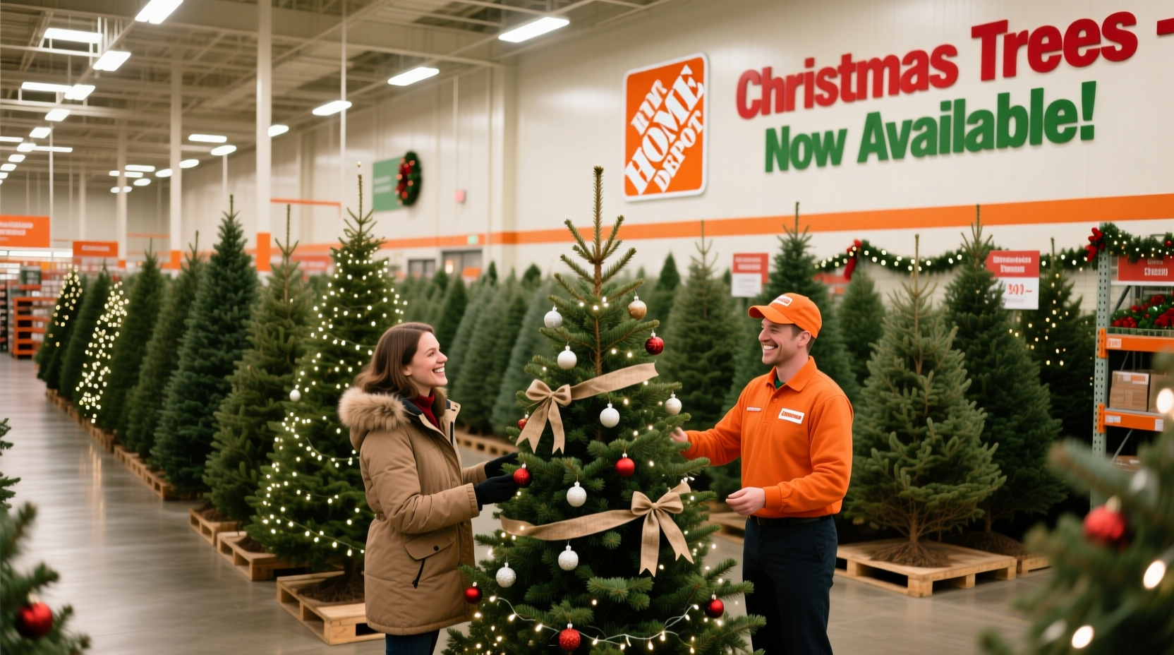 does home depot have christmas trees