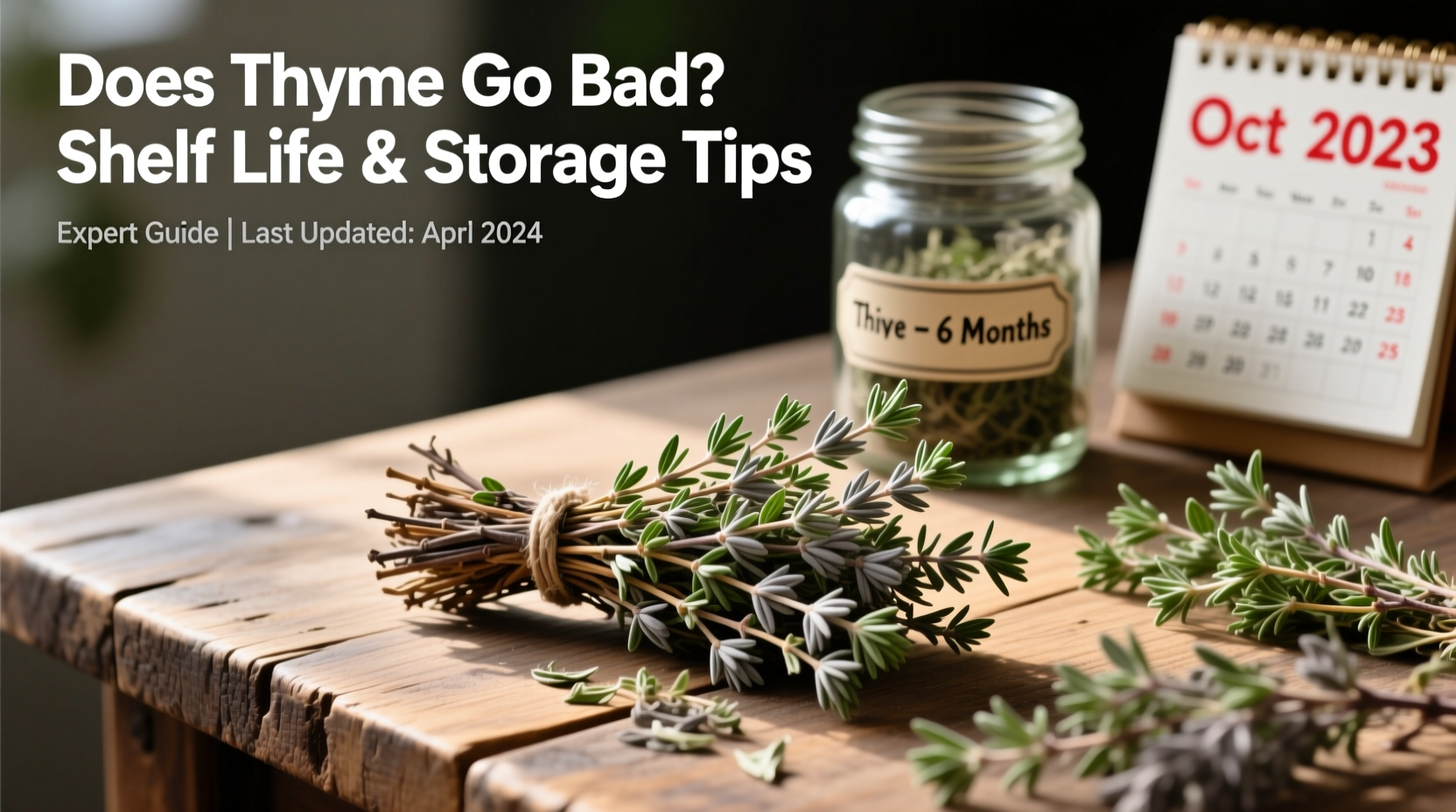 Does Thyme Go Bad? 5 Storage Tips | TheHomeSprouts