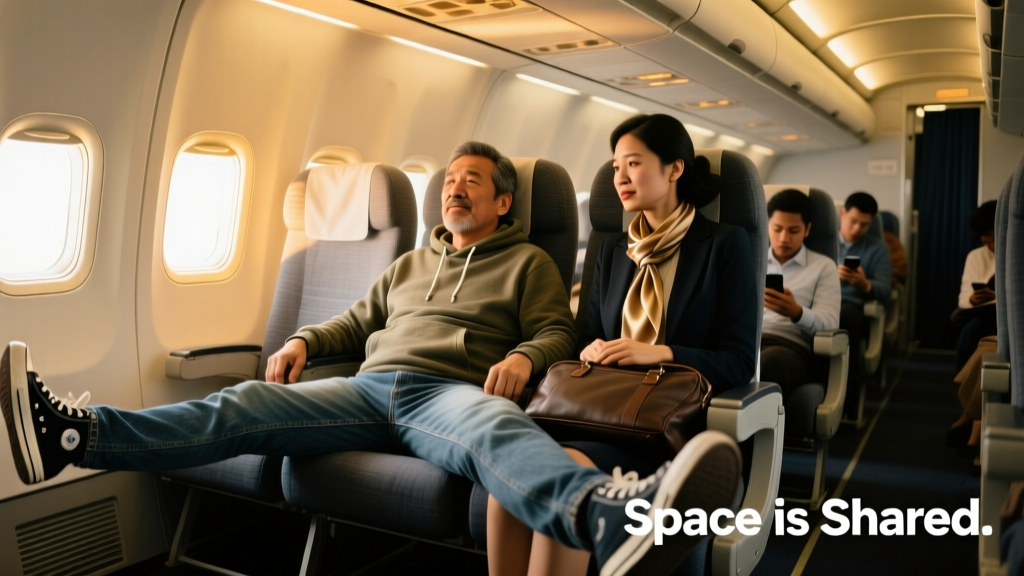 Stop Manspreading on Planes: Why Legroom Etiquette Matters in the Age of Shrinking Seats