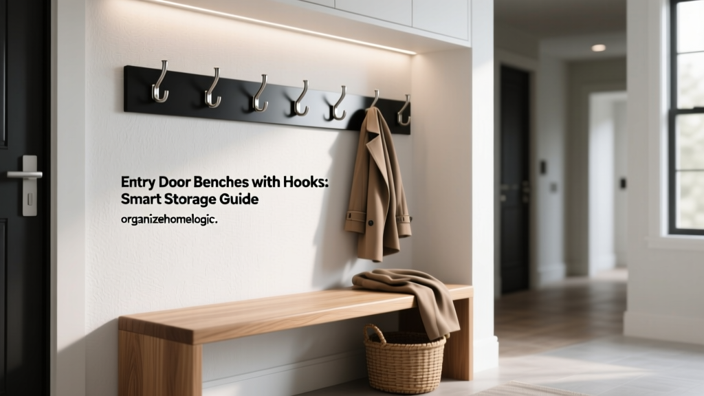 Entry Door Benches with Hooks: Smart Storage Guide