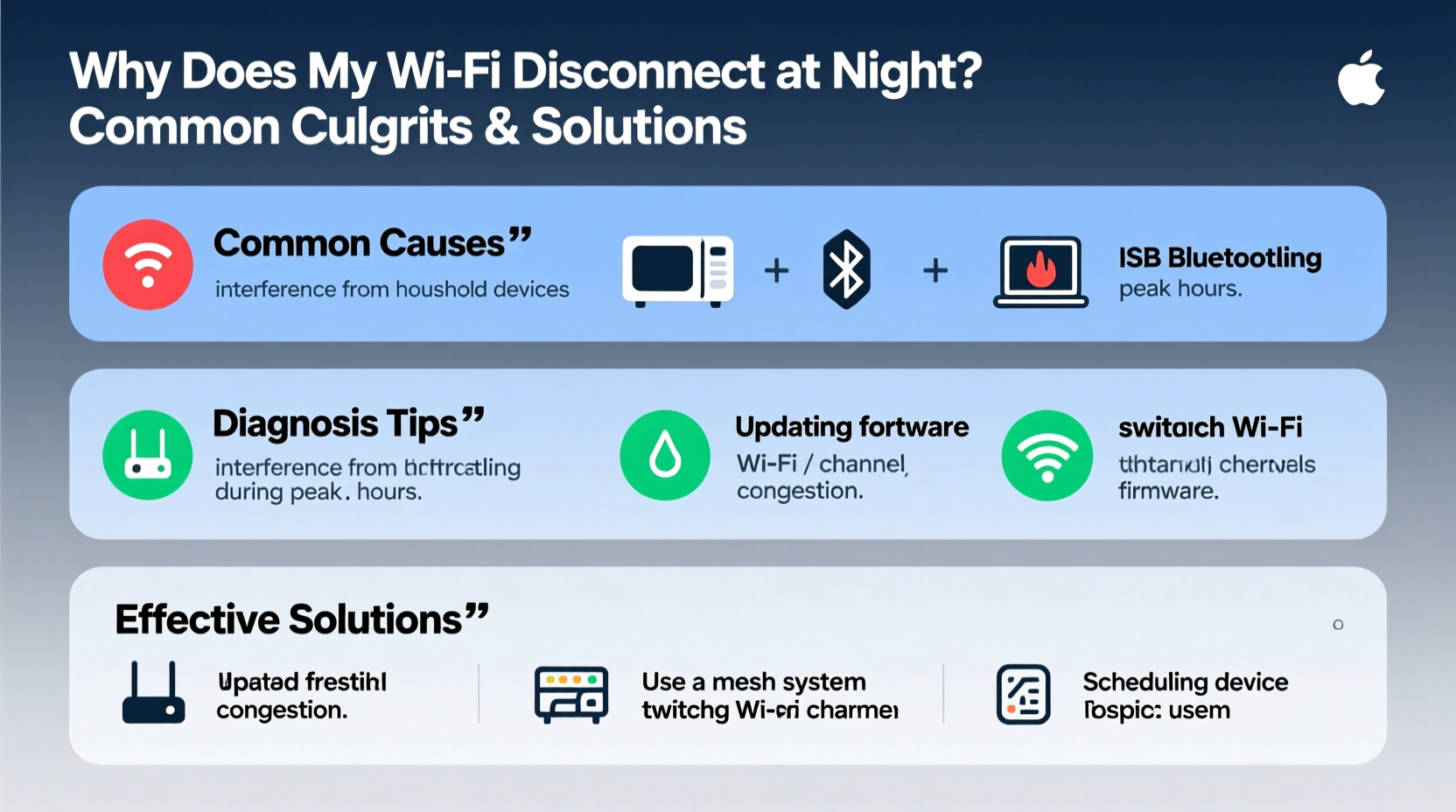why does my wi fi disconnect at night common culprits and solutions