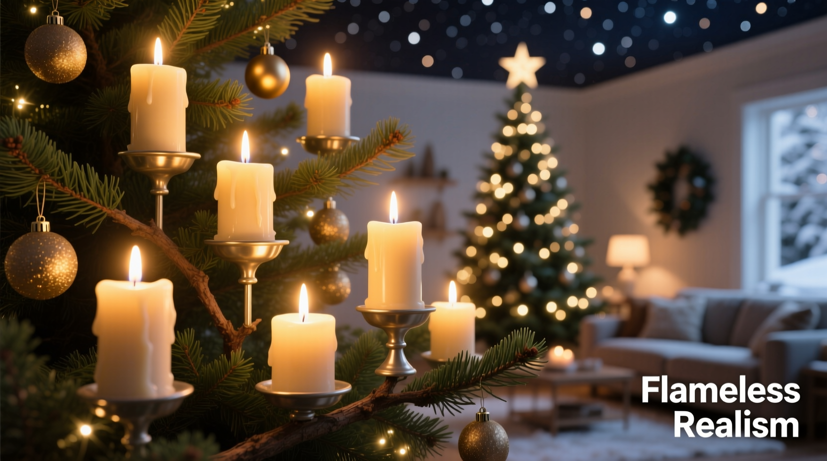 how to choose flameless candles that look realistic on your tree