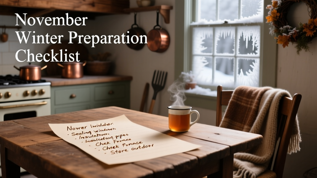 November Winter Preparation Checklist: Home Maintenance