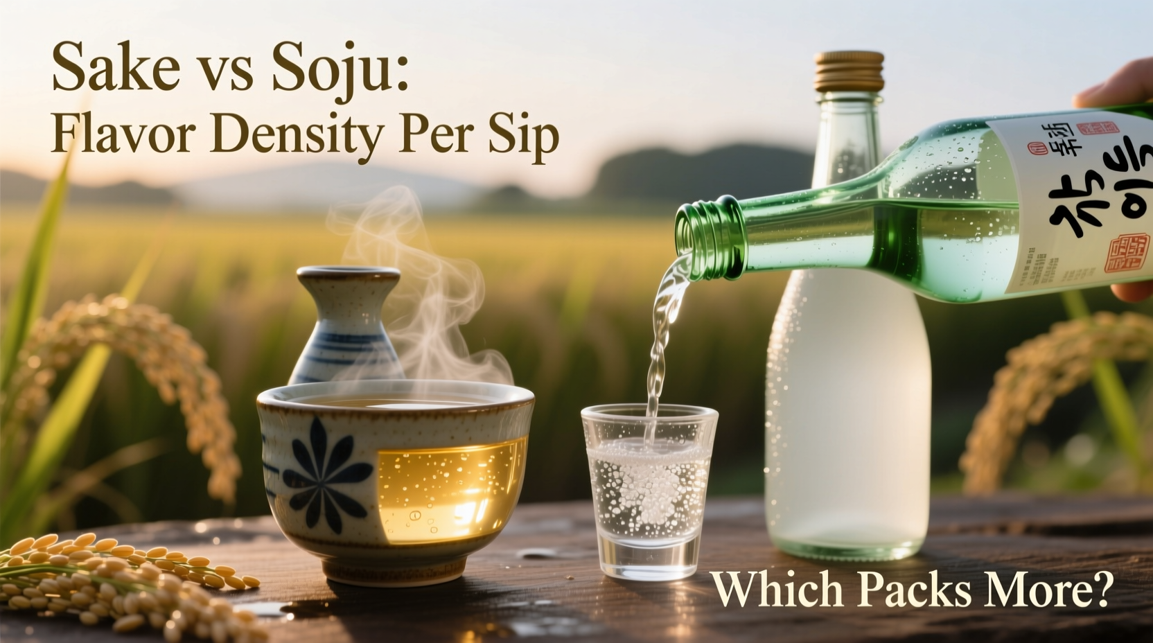 sake vs soju which rice-based spirit packs more flavor per sip