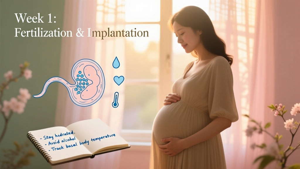 What Really Happens in Week 1 of Pregnancy: Symptoms, Baby Development, Body Changes & Evidence-Based Tips