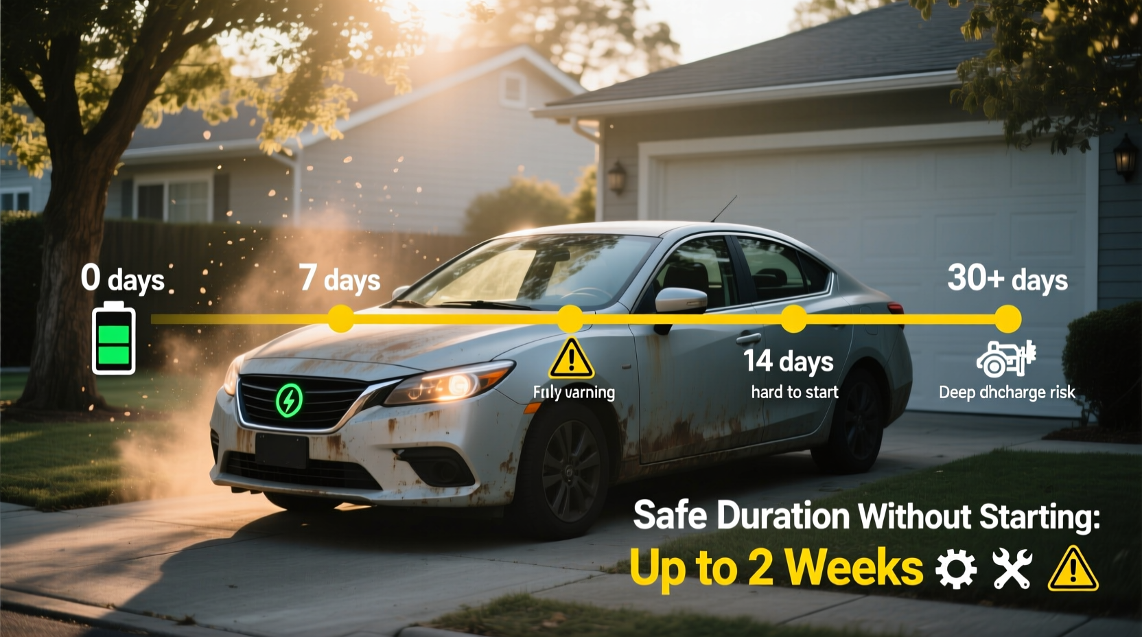 how long can you leave a car without starting it