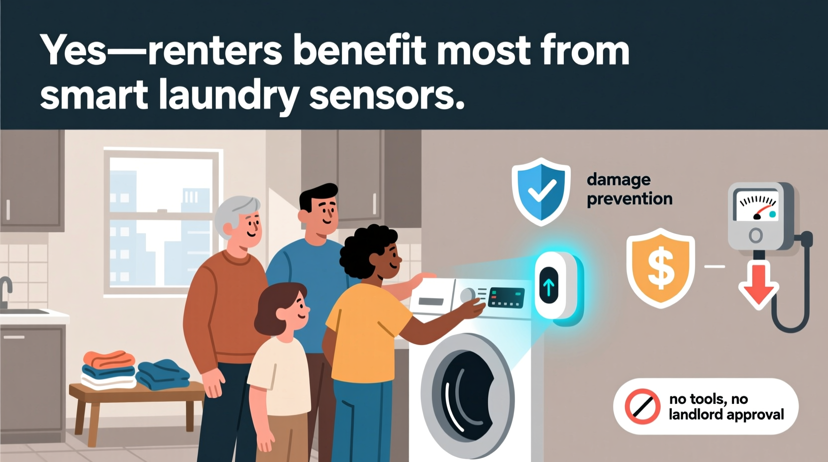 smart laundry sensors for renters worth it