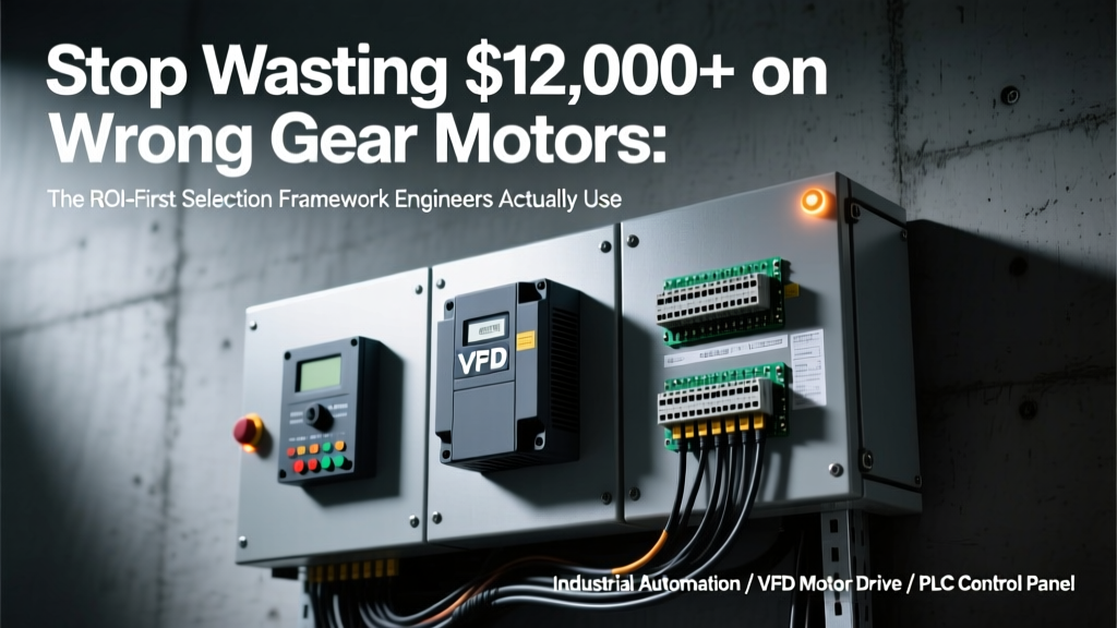 Gear Motor Selection Guide: ROI-First Engineering Framework