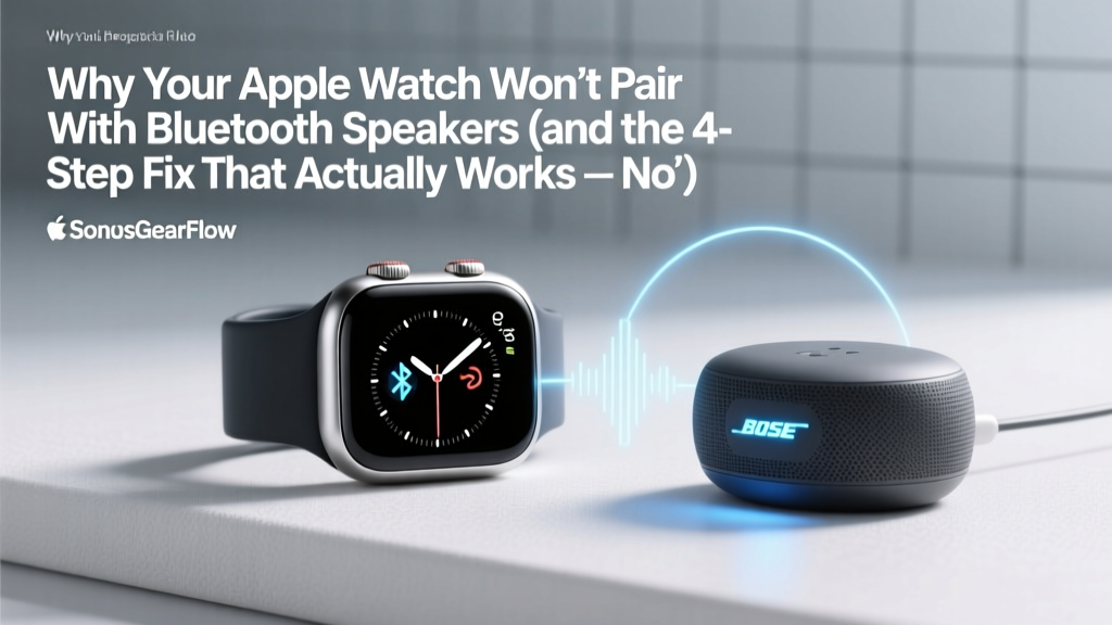 Apple Watch Bluetooth Speaker Pairing Guide (2026)