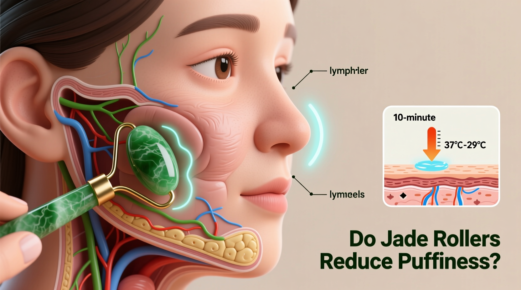 do jade rollers actually reduce puffiness or just provide temporary cooling relief