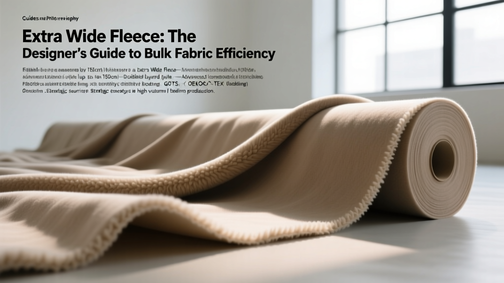 Extra Wide Fleece: The Designer’s Guide to Bulk Fabric Efficiency