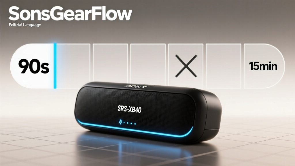 Sony SRS-XB40 Bluetooth Pairing Guide (2026)