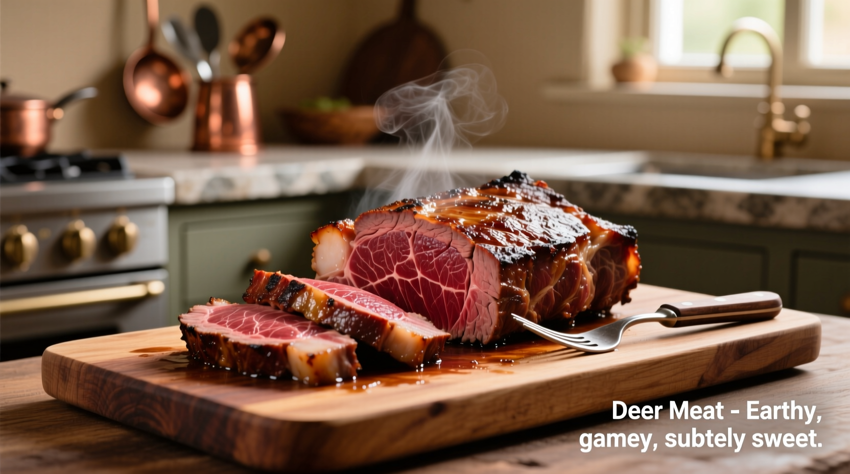 what does deer meat taste like