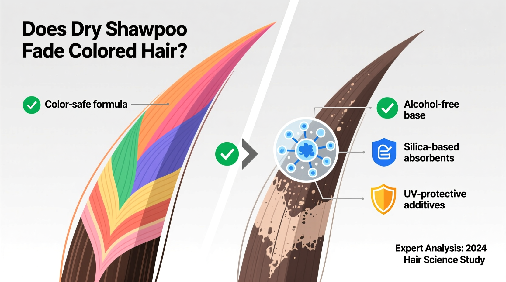 is dry shampoo safe for colored hair or does it cause fading over time