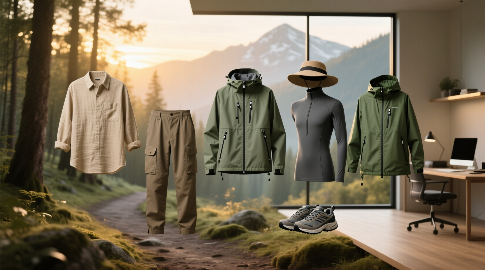 closet organization tips for remote work hiking
