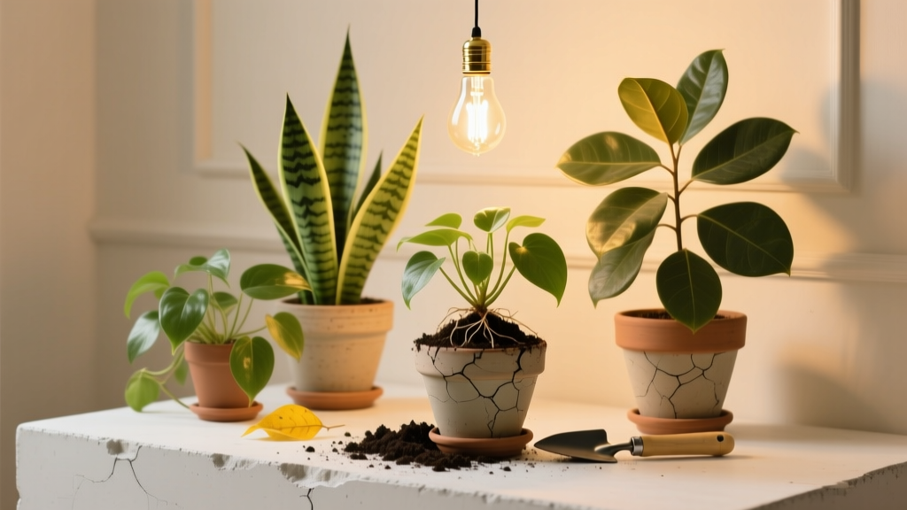 Incandescent Light for Plants? + Repotting Guide