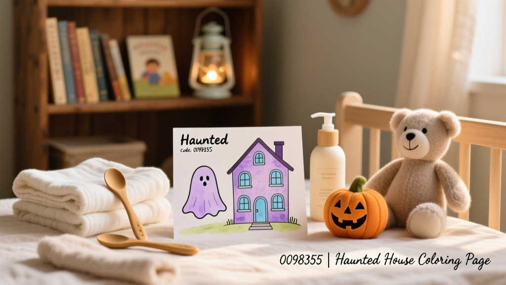 Haunted House Coloring Pages_0098355: Developmentally Appropriate Halloween Fun for Toddlers and Preschoolers