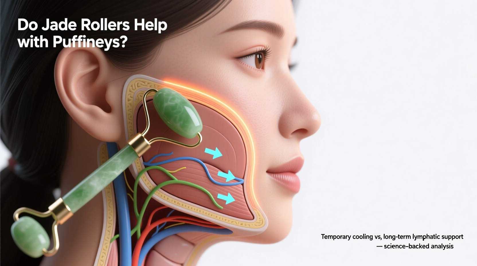 do jade rollers help with puffiness or is it just temporary cooling