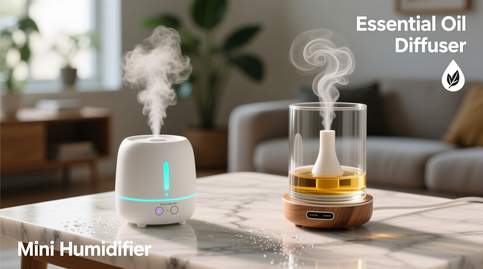 mini humidifier vs essential oil diffuser do they actually serve the same purpose
