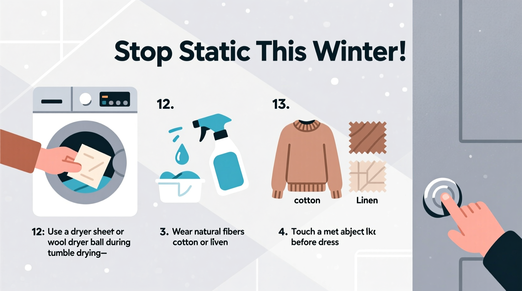 how to stop static cling in clothes during winter with simple tricks