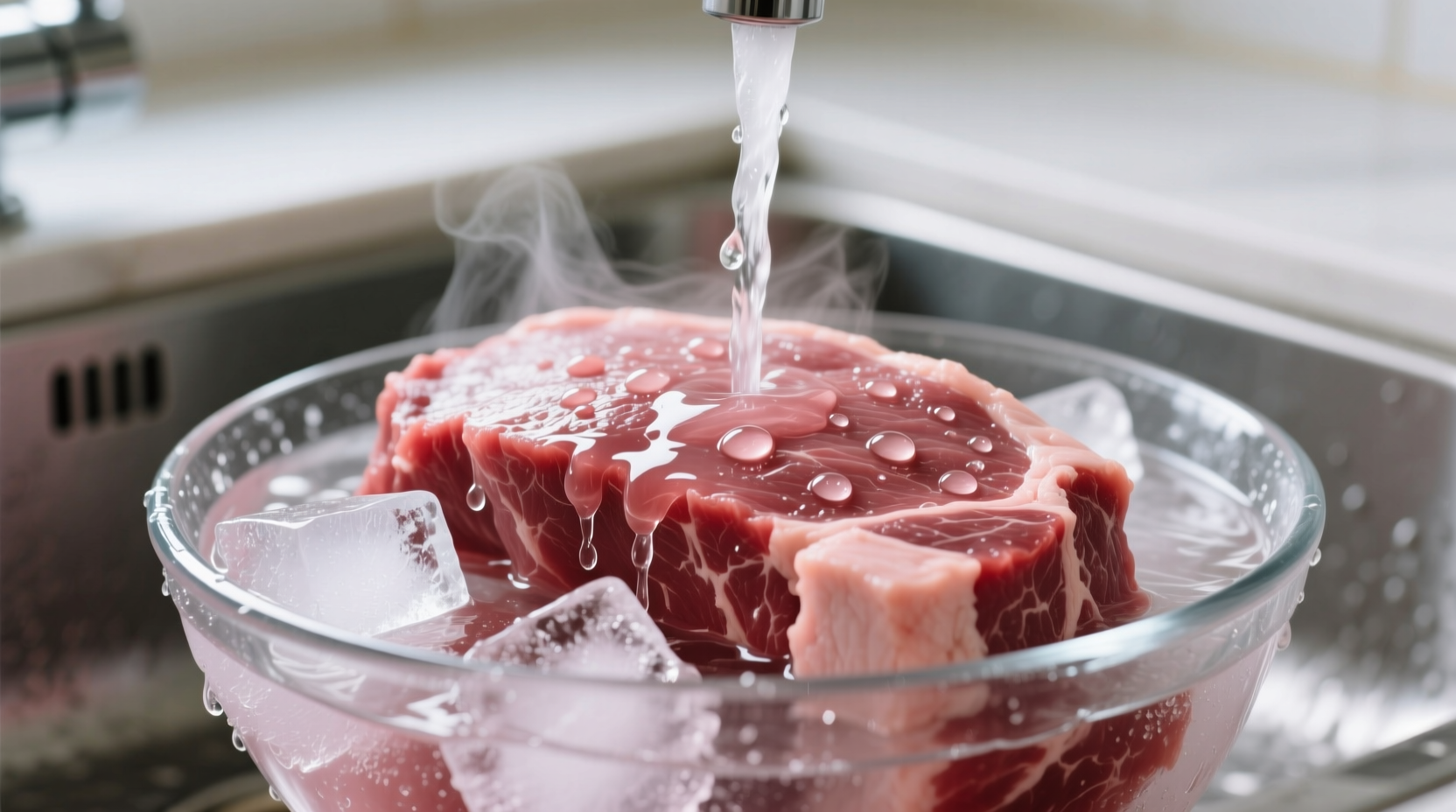 how defrost frozen ground beef