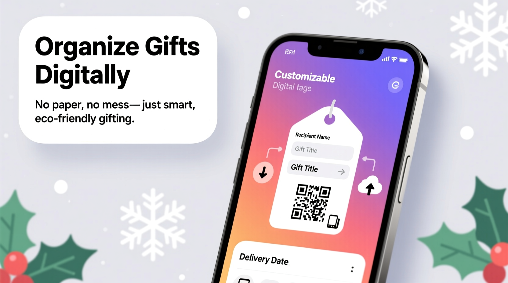 how to organize christmas gift tags digitally using apps instead of paper