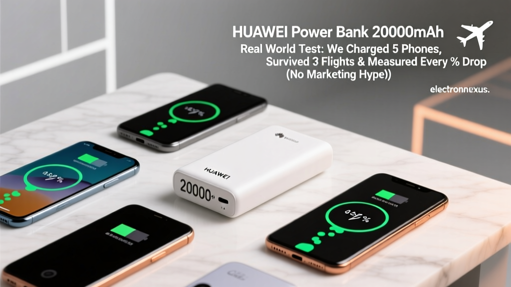 Huawei Power Bank 20000mAh Real World Test: We Charged 5 Phones, Survived 3 Flights & Measured Every % Drop (No Marketing Hype)